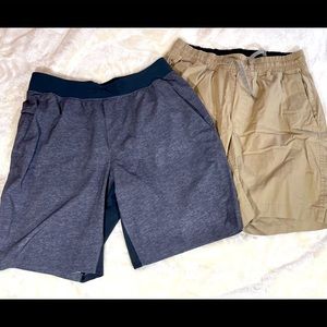 2 Pair Lululemon Men’s Shorts Size Medium